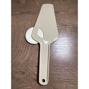 Vintage Ensar Corp Plastic Pizza‎ Cutter & Server Spatula